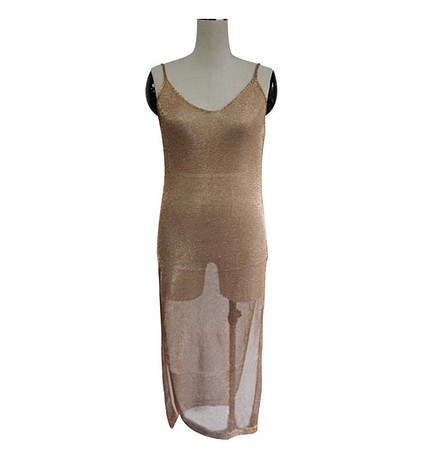 Nude sheer dress