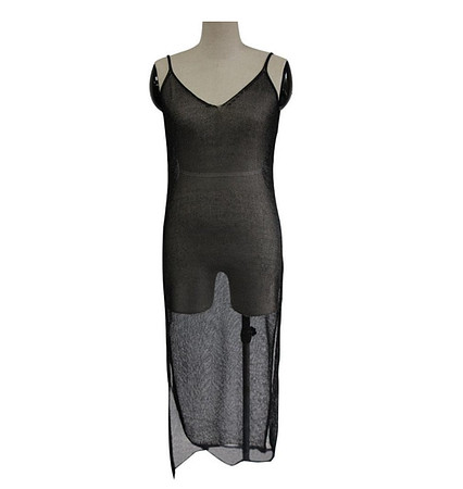 Black sheer dress